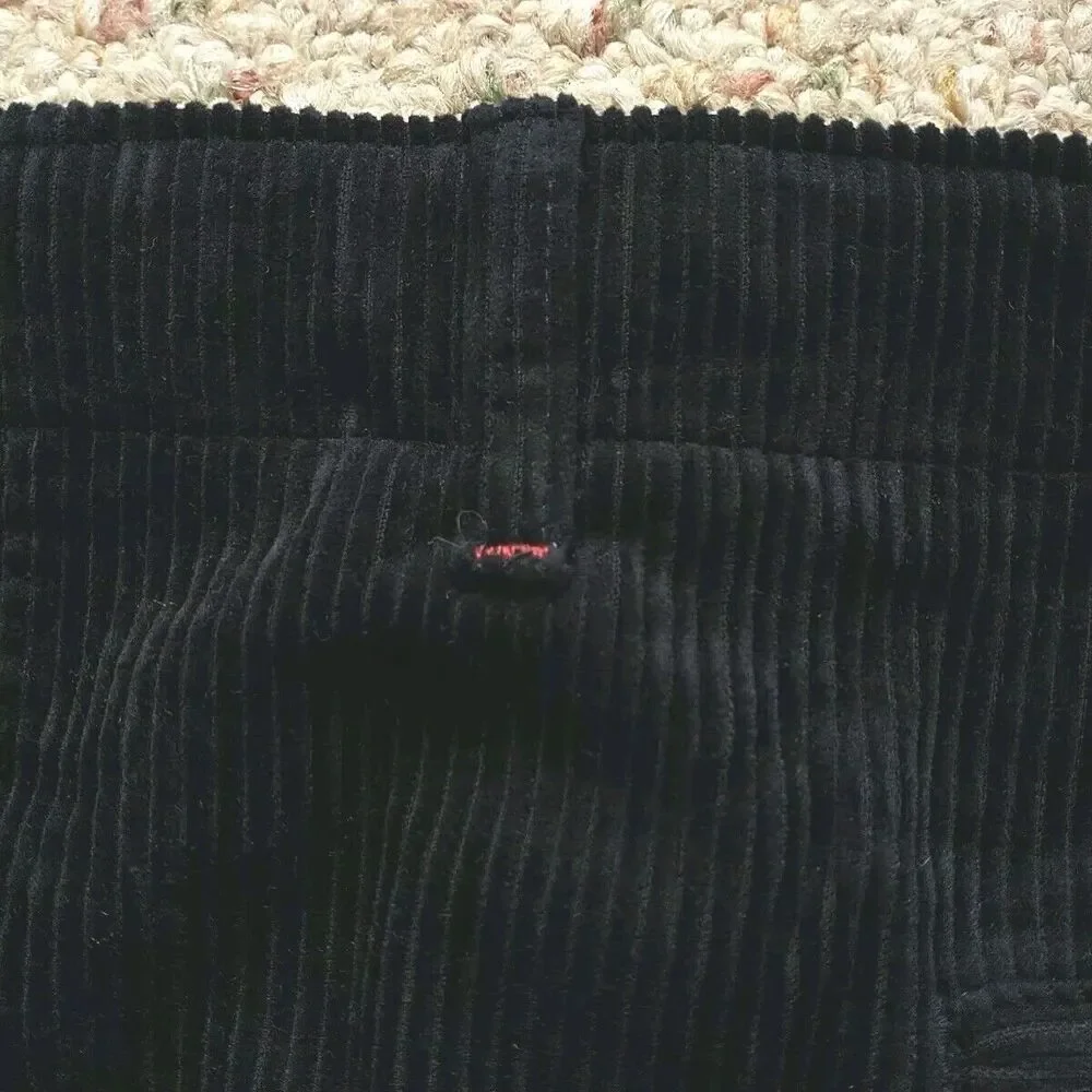 Ines DeLa Fressange X Uniqlo Mini Skirt 0 Blue WhaleCorduroy Front Button Cotton